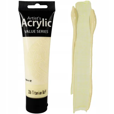 Zdjęcie produktu dla Farba Akrylowa Beżowa Jasna Artystyczna Phoenix 206 Titanium Buff 100ml