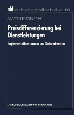 Produktbild von Preisdifferenzierung bei Dienstleistungen