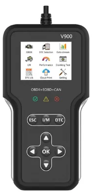 Produktbild von Auto OBD2 Tester Techstar V900 Plus, Motor- und Getriebediagnose, über 600 Live-Codes, Batterie- und Sensortest, Mehrmarken-kompatibel