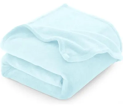 Obrázek produktu pro Hřejivá deka z flanelu, rozměr 130x150 cm, světle modrá