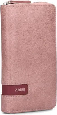 Produktbild von Große Damen Geldbörse aus weichem Kunstleder mit Reißverschluss, 15 Kartenfächern, 2 Scheinfächern, Münzfach & Sichtfach – leicht, sicher & elegant