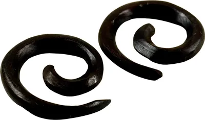 Produktbild von Holzohrring, Dehnung Spirale, Tunnel Ohrring Plug - Modell 7, Braun, Ohrringe + Ohrstecker Modeschmuck