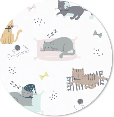 Produktbild von MuchoWow® Mauspad Mousepad Katzen - Haustiere - Muster 20x20 cm - Mousepads - Maus Mat - Pad - Mausunterlage - Schreibtischmatte