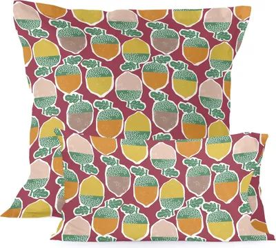 Image de Housse de coussin HappyFriday Moshi Moshi Harvestwood Coloured 80 x 80 cm
