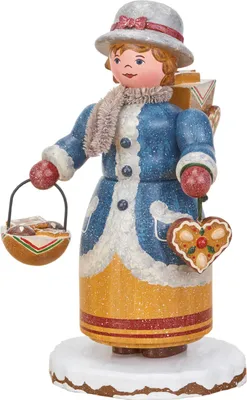Produktbild von Winterkinder Lebkuchenhändlerin (20cm) Räuchermann von Hubrig Volkskunst