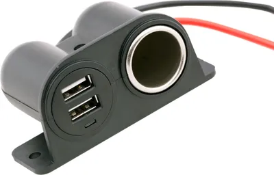 Produktbild von Set aus USB Ladedose mit Aufbau Zigarettenanzünder, 12 & 24 Volt