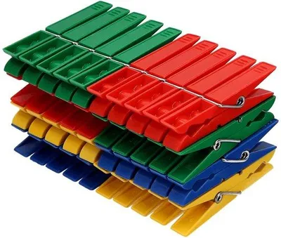 Obrázok produktu pre Sada 40 plastových kolíkov na bielizeň Unyqoos® na všestranné použitie v interiéri