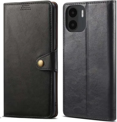 Obrázek produktu pro Lenuo Leather flipové pouzdro pro Xiaomi Redmi A1/A2, černá