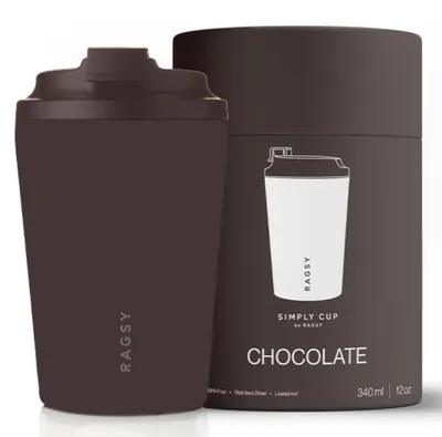 Produktbild von Ragsy Simply Cup Ceramic 340 ml Thermobecher Edelstahl – Chocolate