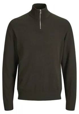 Productafbeelding van JACK & JONES Jjeemil gebreide trui met halve rits, model Jnr