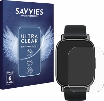 Produktbild von 6x Für Xiaomi Redmi Watch 5 Lite Schutzfolie Savvies Displayschutz Display Schutz Folie Klar Transparent
