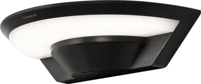 Produktbild von LED Außenwandleuchte SETA Schwarz | 10W IP54 1450 Lumen neutralweiß | Außenleuchte halbrund Wandleuchte Gartenleuchte Terrasse Eingangs-leuchte Modern