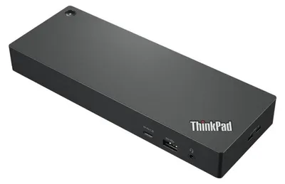 Produktbild von Lenovo ThinkPad Universal USB-C, Kabelgebunden, USB 3.2 Gen 1 (3.1 Gen 1) Type-C, 10,100,1000 Mbit/s, Schwarz, 4K Ultra HD, 3840 x 2160 Pixel