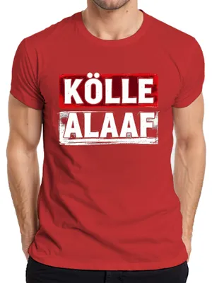 Produktbild von Kölle Alaaf Karneval Köln Fastnacht Karnevalsjeck Kölsche Herren T-Shirt, Rot, S
