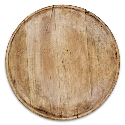 Produktbild von 1.04 Mango Holz Deko Teller - ca. Ø 37,5 cm - Servierteller rund