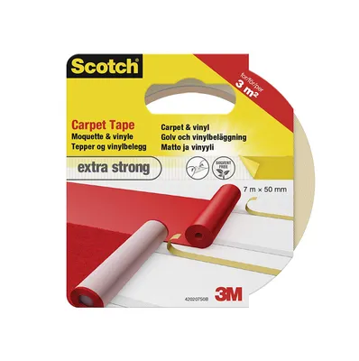 Produktbild von Scotch 42020750 Teppichklebeband extra stark 50 mm x 7 m weiß