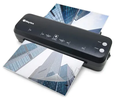 Image de Machine de laminage A4, A5, A6, A7 Pro, rapide, pour un usage chaud et froid, jusqu'à 2 x 125 microns, idéale pour le bureau