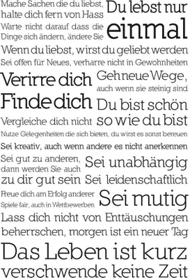 Produktbild von Motivational Poster Du lebst nur einmal