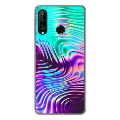 Produktbild von MuchoWow® Handyhülle Schutzhülle Hülle für Huawei P30 Lite Kunst - Golf - Psychedelisch Silikon Softcase Handy Hülle - Handyhülle