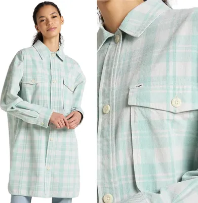 Produktbild von Lee Durong Divat Overshirt Frauenhemd Dusty Jade L50WAA41 112321257