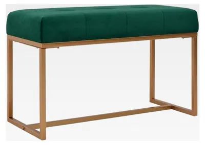 Produktbild von Bank 80 cm Grün Samt
