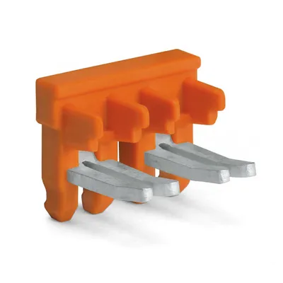 Obrázok produktu pre 10 ks Skratovací kábel 2x oranžový - krížový konektor pre 2-p svorkovnicu 2007-8442
