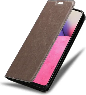 Immagine prodotto di Cadorabo custodia per Samsung Galaxy A33 5G custodia protettiva in marrone custodia per cellulare cover chiusura magnetica