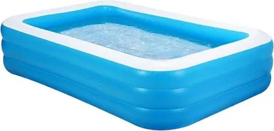 Produktbild von Famanu Aufblasbares Schwimmbad für Kinder und Familie - 180 cm x 125 cm x 60 cm