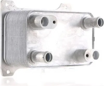 Image de Refroidisseur d'huile automatique à ailettes soudées 186 mm - 144 mm MAHLE pour AUDI A8, entre autres