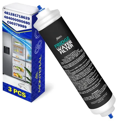 3 Kühlschrankwasserfilter, Originalcode C00379989, Kunststoff