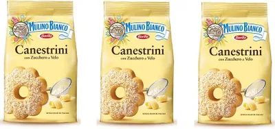 Produktbild von 3x Mulino Bianco Canestrini Kekse mit zucker cookies brioche Kuchen 200 g