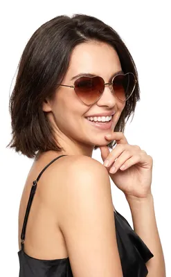 Image de Lunettes romantiques coeur marron - taille unique