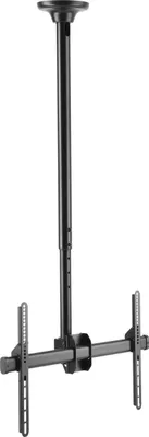 A black TV ceiling mount is shown against a white background.