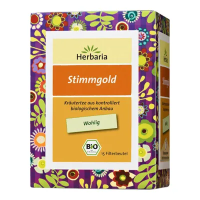 Produktbild von Herbaria Stimmgold Tee 15 Filterbeutel