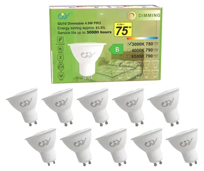Productafbeelding van LED-lampen, dimbaar, energiezuinig, warmwit