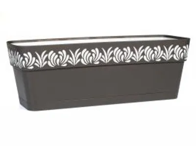 Produktbild von Blumenkästen GAIA GRAPHIT/WEISS 50 cm