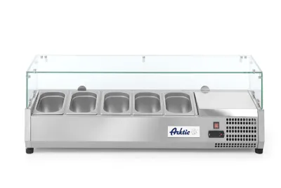 Produktbild von HENDI Kuhlvitrine          9x GN 1/4 mit gehärteter Glasauslage
