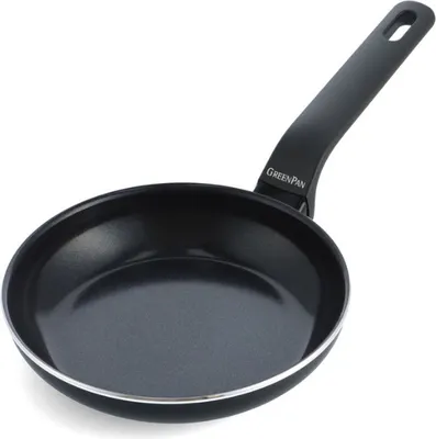 Obrázek produktu pro GreenPan Essence, Kulatý, Univerzální pánev, Černá, Keramický, Hliník, Keramický, Elektrický, Plyn, Halogen, Indukční