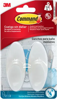 Immagine prodotto di Gancio per appendere 3M 1,3 kg Bianco (2 pezzi)