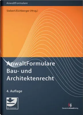 Produktbild von AnwaltFormulare Bau- und Architektenrecht