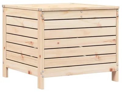 Produktbild von Gartenhocker aus massivem Kiefernholz, 62 x 63,5 x 53,5 cm