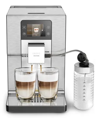 Image de Krups Intuition Experience+ EA877D, Machine à espresso, 3 l, café en grains, moulin intégré, 1550 W, noir, acier brossé