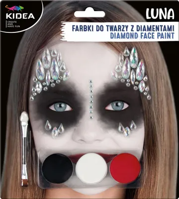 Produktbild von Gesichtsbemalung mit Diamanten Luna Kidea
