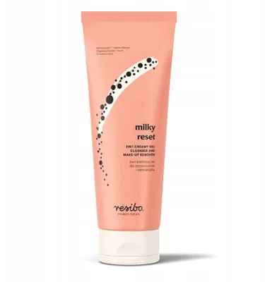 Obrázek produktu pro RESIBO - MILKY RESET krémový gel 2 v 1 na čištění a odlíčení, 100 ml