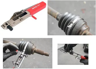 Produktbild von YATO Ashoes Klembandtang mit Rast- und Schneidmechanismus