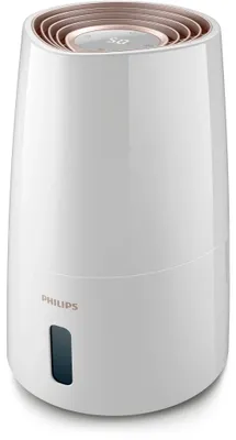 Produktbild von Philips Luftbefeuchter 3000 Series, NanoCloud für bis zu 99% weniger Bakterien, bis 45 m², Weiß (HU3916/10)