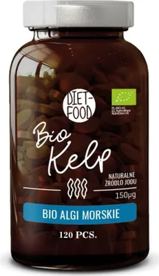 ALGI MORSKIE KELP BIO 120 TABLETEK - DIET-FOOD
