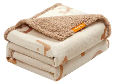 Image de Couverture imperméable pour chien - XXL (203 x 152 cm) - Sherpa/Flanelle - Housse de canapé réversible - Lavable en machine - Protection contre l'humidité - Couverture pour animaux de compagnie