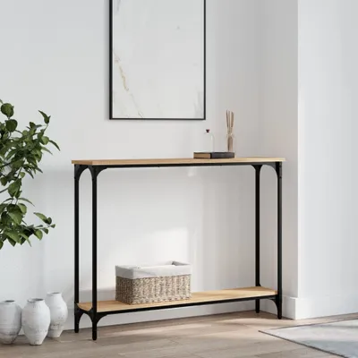 Obrázok produktu pre vidaXL Konzolový stolík Sonoma dub 100x22,5x75 cm odvodený výrobok z dreva
