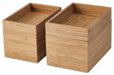 Immagine prodotto di Set di accessori da bagno in bambù, composto da 4 pezzi